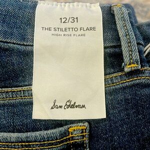 NWT Sam Edelman Stiletto Flare Denim Jeans Size 12/31